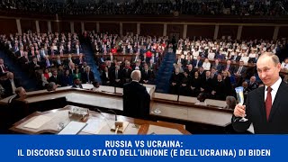 RUSSIA VS UCRAINA: VIDEOREAZIONE AL DISCORSO DI BIDEN SUGLI AIUTI ALL'UCRAINA