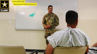 Army Behavioral Health Counselor 68X-Behavioral Health Specialist