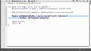 Objective C Programming Tutorial 59 Dictionary Objects YouTube