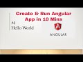 Angular 9 Tutorial - 4 Angular Hello World App | Create and Run Angular 9 project in 10 Mins