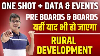 Rural development | One shot revision with all Dates, Data & events Class 12 Economics. IED #cbse