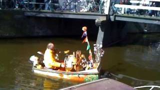 Muziekboot in Amsterdam