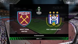 ⚽ West Ham United vs Anderlecht ⚽ | UEFA Europa Conference League (13/10/2022) | Fifa 23