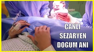 CANLI SEZARYEN DOGUM YAPTIM! YENIDOGAN BEBEK SURPRIZ CINSIYET?