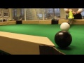 leaf blower billiards in the office boardroom