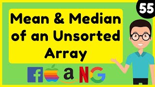 Java Program For Mean and Median of an Unsorted Array || #shorts #ytshorts #youtubeshorts #java