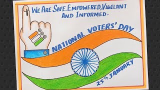 National Voters' Day Drawing/ मतदाता जागरूकता ड्राइंग/ Voters Awareness Poster Drawing
