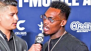 FIRED UP Jermell Charlo GRAND ARRIVAL for Canelo fight! Tells fans "GONNA BE CHANTING CHARLO CHARLO"