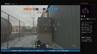 ［R6S］脳筋糞雑魚初心者がちょっとだけシージやります（レインボーシックスシージ）