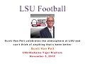 scott van pelt celebrates the atmosphere at lsu