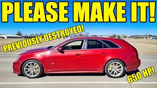 I Bought A CTS-V Wagon From A Shady Used Car Salesman 700 Miles Away! Flew With Tools To Drive Home!