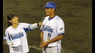 横浜DeNAベイスターズ2軍　中川大志選手のヒーローインタビュー風景20180522平塚球場