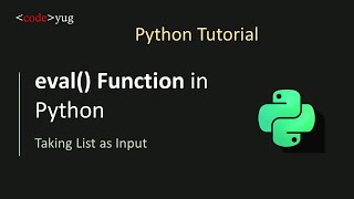 eval in python | eval() Function in Python | eval() Built in Function