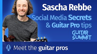 The secrets behind Sascha Rebbe's viral guitar videos! An interview at the Guitar Summit 2024