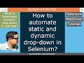 Selenium_Part 9: The Real Difference Between Static and Dynamic Drop-Down in Selenium