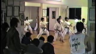 J.K.S  GREECE  rhodos bushidokan dojo 1986 shihan  KATSUMATA  teaching TEKKI  SHODAN