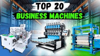 💥20 Business Machines That Can TURN YOUR PASSION INTO PROFITS | Manufacturing Ideas