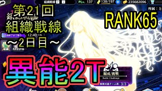 【とあるIF】第21回組織戦線～2日目～黄エイワス異能2T編成