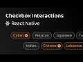 Checkbox Interactions - The beauty of Layout Transitions (React Native Reanimated)