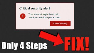 How To Fix Suspicious app detected Google account 2023