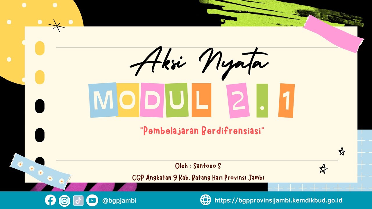 Aksi Nyata Modul 2.1 Pembelajaran Berdiferensiasi - YouTube