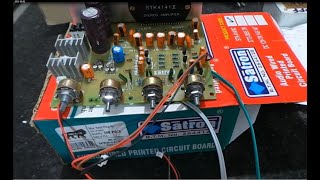 RECORD 200W+200W WATTS STK 4141 STEREO  AMPLIFIER Sound TEST हिन्दी मे