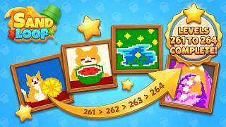 🏖️ Sand Loop Level 261, 262, 263, 264 Walkthrough | Full Solutions! 🧠