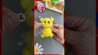 How to make sponge teddy bear 🧸 🐻 | DIY