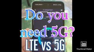 Why you don't need 5g. Speed test LTE vs 5G Mint mobile.