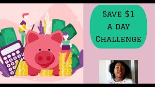 How to Save Money - Money Saving Challenge  - $1 a day