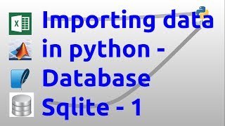 Importing data in python Database Sqlite - 1