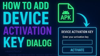 🔐 How To Add Device Activation Key Dialog In Any Apk || ADMIN TO USER TIME LIMITED ONLINE