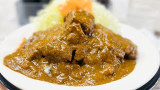 電車が見える！横浜鶴見レトロな洋食店〝レストランばーく〟の昔ながらの『カツカレー』-！- #Shorts