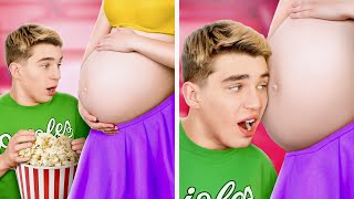 Rich VS Poor VS Giga Rich Pregnant || Funny Situations With Moms