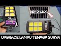 UPGRADE SEDERHANA LAMPU PJU TENAGA SURYA | bisa on 12 jam dengan sensor gerak