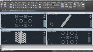 AutoCAD Rectangular Array Command Tutorial Complete | 3D Array, Edit Source, Replace Item
