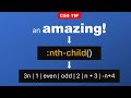 Understanding the nth child Selector in CSS | nth-child property in CSS
