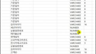 20210506 데이터베이스 도메인 무결성 점검 설계단계03 합친 Sheet 열 정리하기