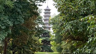 [ Great Pagoda ( Built 1761 Architect Sir William Chambers ) Kew Gardens, Richmond, London