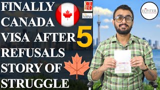 Finally Canada Visa after 5 Refusals | Story of Struggle 🇨🇦