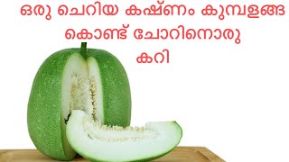 കുമ്പളങ്ങ പുളിങ്കറി | Kumbalanga pulingary! Ash gourd curry!