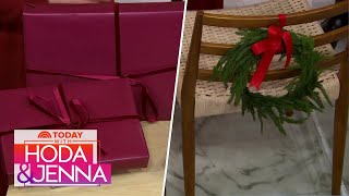 Festive holiday decor trends: Maroon ribbon, mini-wreaths, more