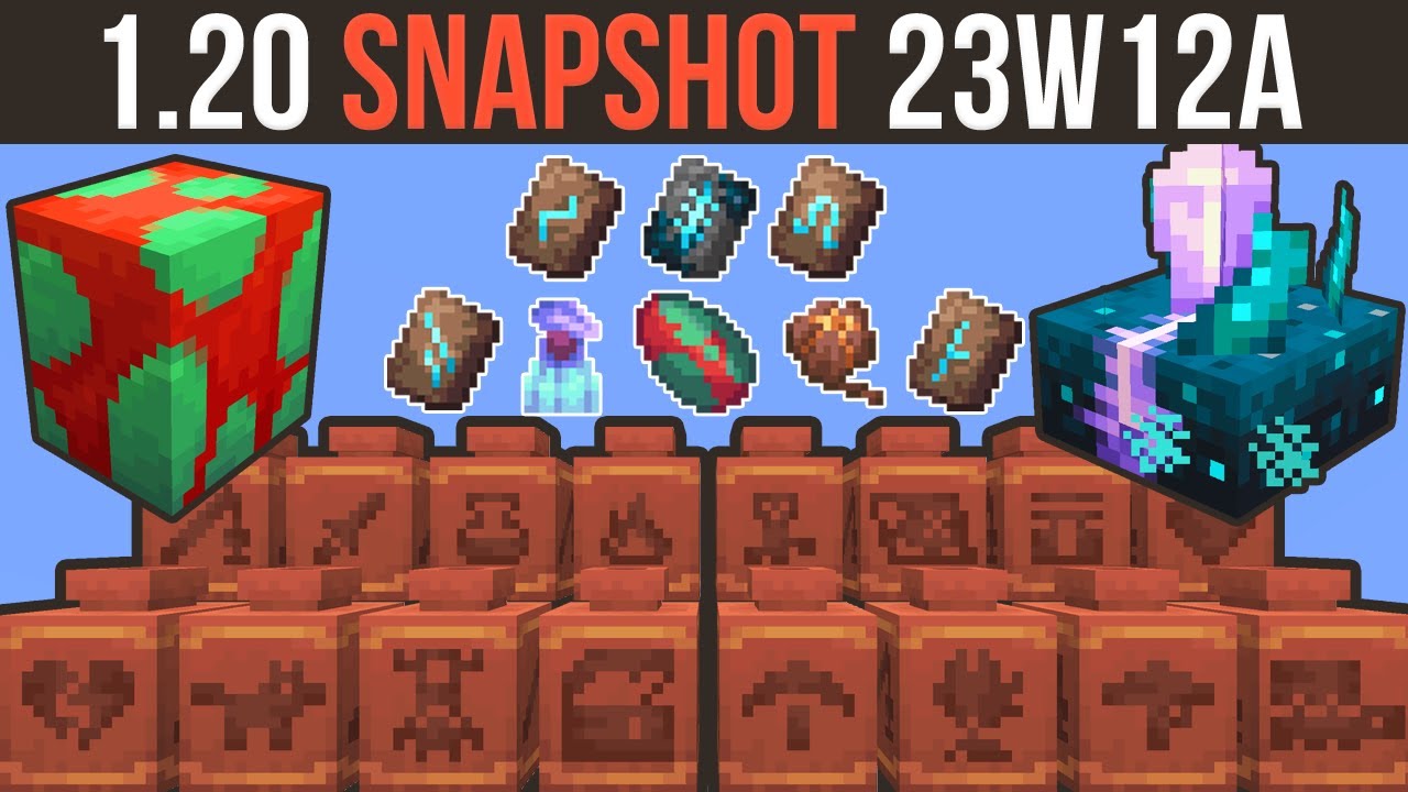 Minecraft 1.20 Snapshot 23W12A - Trail Ruins, Pitcher Plant & Calibrated Sculk!