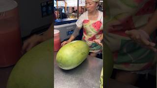 Amazing! Huge Watermelon For Juice - Fruit Cutting Skills