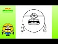 como desenhar mega minion jerry cómo dibujar mega minion jerry despicable me 4 minions drawing