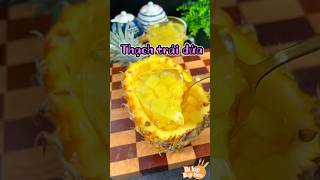 Thạch trái dứa ngon dễ làm #food #daynauan #meonauan #monngon #shorts