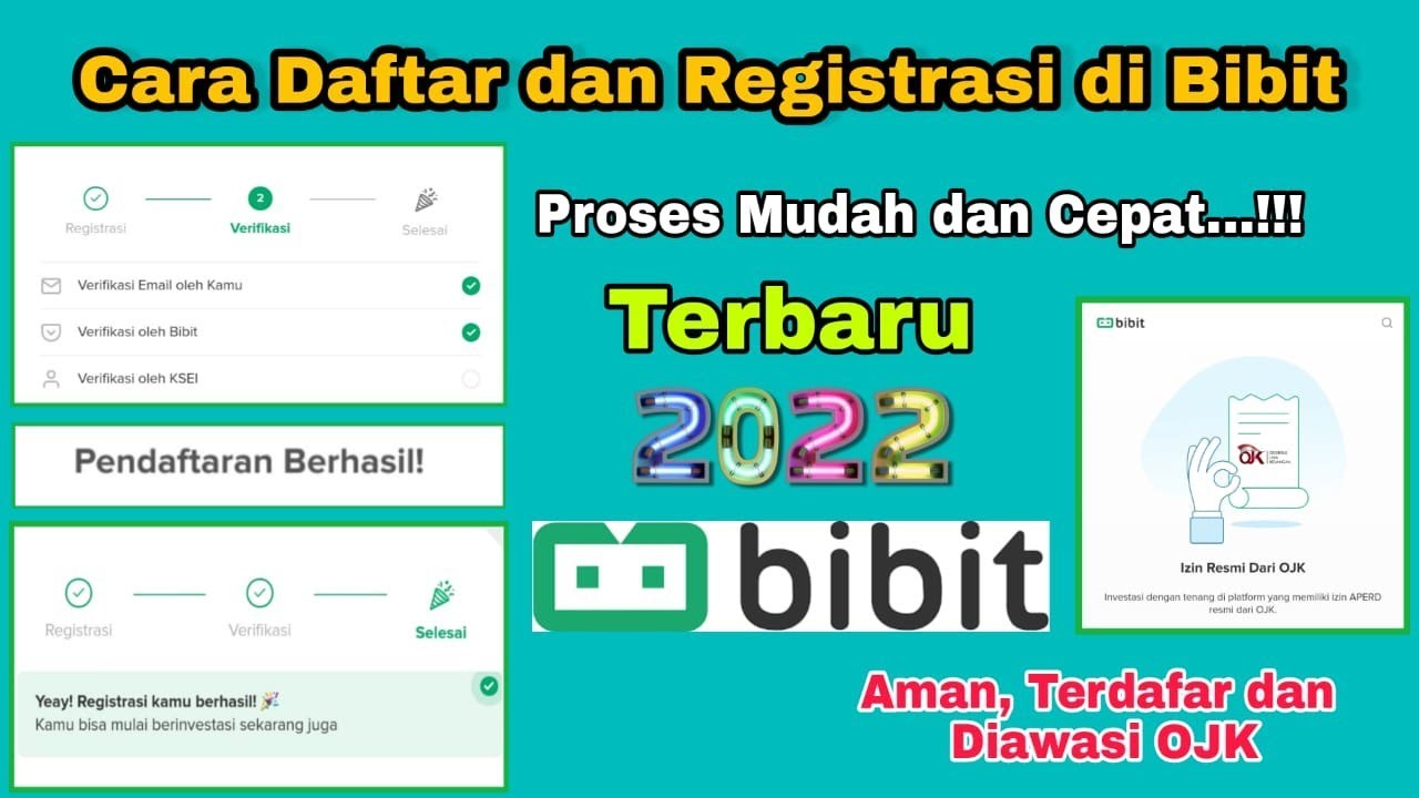 TERBARU..!! - Cara Daftar Dan Registrasi Di Aplikasi Bibit || Tutorial ...