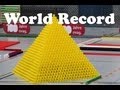 Guinness World Record - Largest Domino 3D Pyramid (27x27)