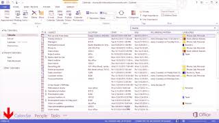 Search calendar TOPICS in outlook