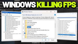 Your Windows Features Are Killing Your FPS! Disable Them NOW (2026 GUIDE)